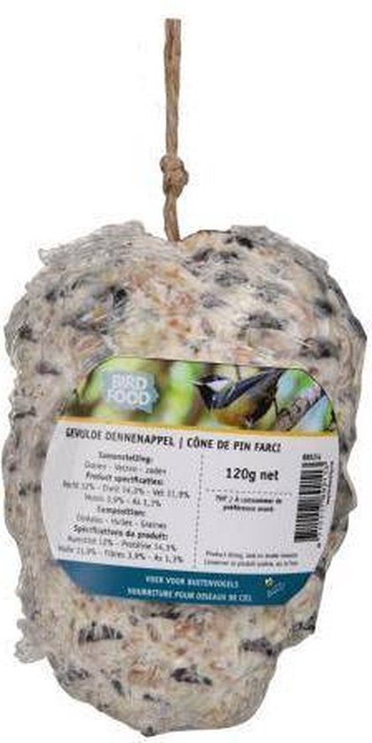Bird Food Gevulde Dennenappel 3 stuk