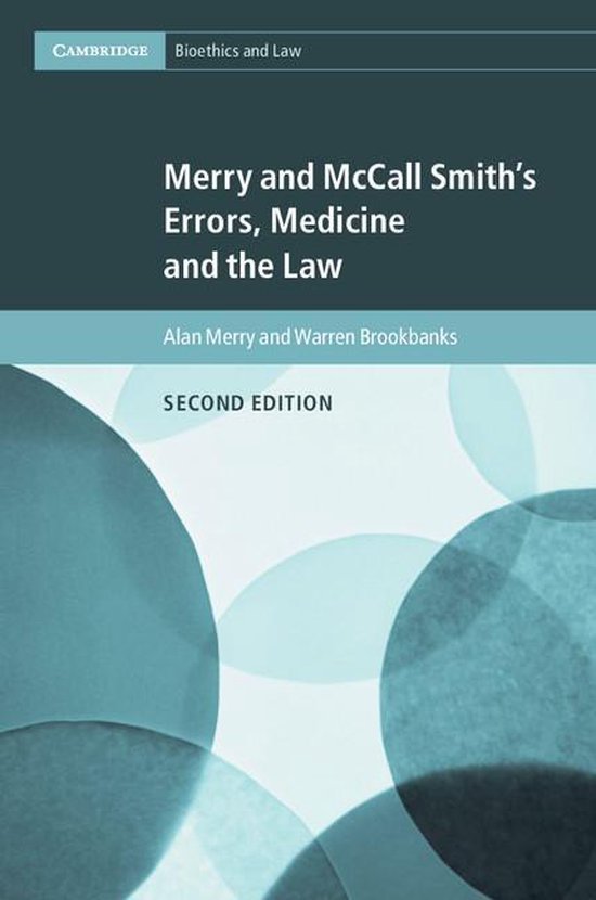 Cambridge Bioethics and Law 38 - Merry and McCall Smith's Er ... - cover