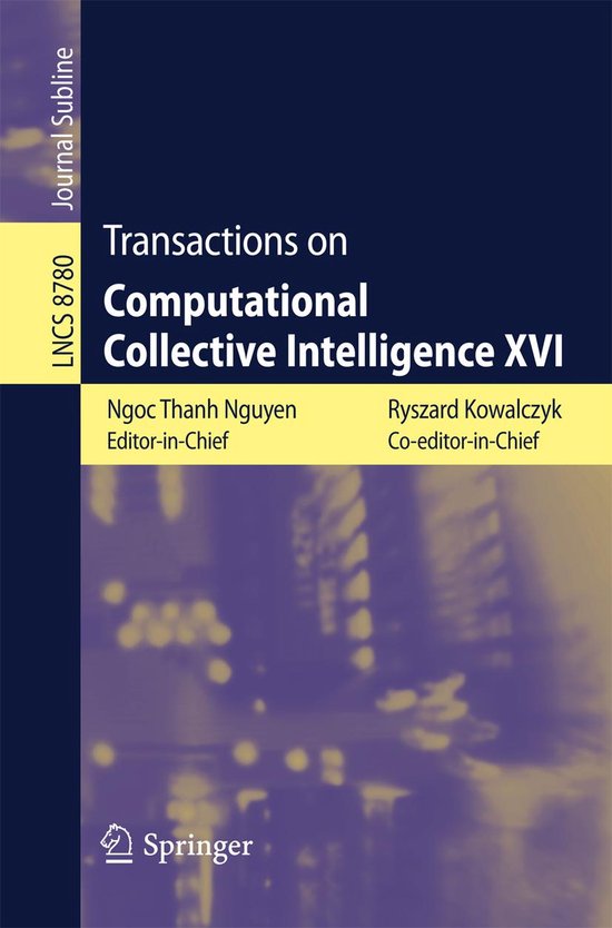 Computer Science (R0) - Transactions on Computational Collec ... - cover
