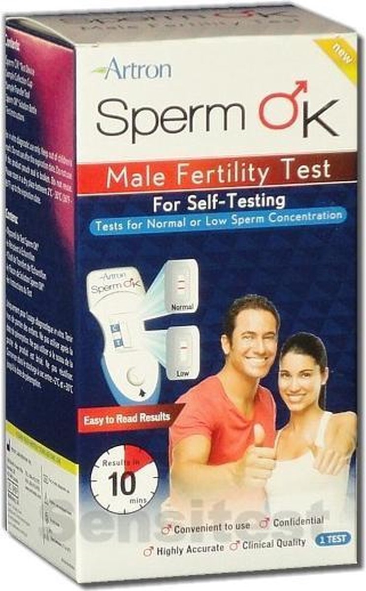 Sperm OK Vruchtbaarheidstest voor mannen - Meet eenvoudig het aantal spermacellen - Sensitest