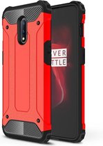 OnePlus 7 Hoesje - Armor Hybrid - Rood