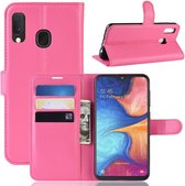 Book Case - Samsung Galaxy A20e Hoesje - Roze