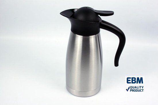 Dwingend fusie Pak om te zetten Koffiekan Isoleerkan thermoskan warmhoudkan RVS 1 liter | bol.com