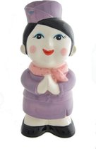 Spaarpot Stewardess Lila