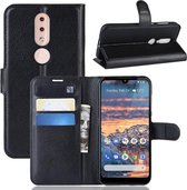 Book Case - Geschikt voor Nokia 4.2 Hoesje - Zwart