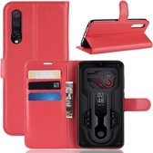 Book Case - Geschikt voor Xiaomi Mi 9 Hoesje - Rood