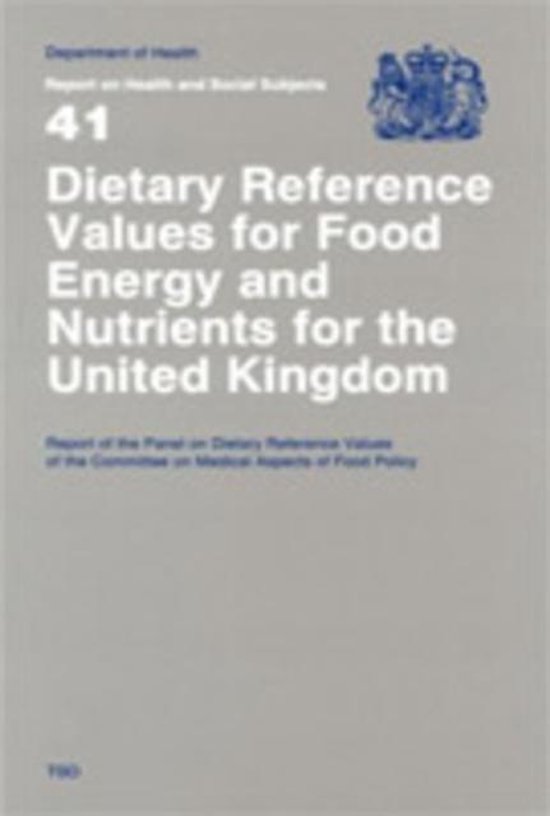 Dietary Ref Values Of Food Energy - cover