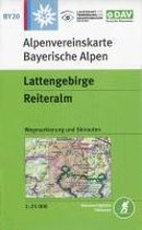 DAV Alpenvereinskarte Bayerische Alpen 20 Lattengebirge - Reiteralm, Ramsau 1 : 25 000