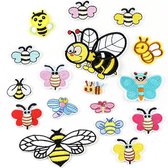 Little Bee Butterfly Series -17 Piece Set -stof & strijk applicatie