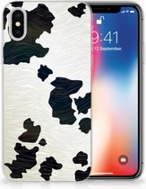 TPU-siliconen Hoesje Geschikt voor iPhoneX/10 | Xs Design Koeienvlekken