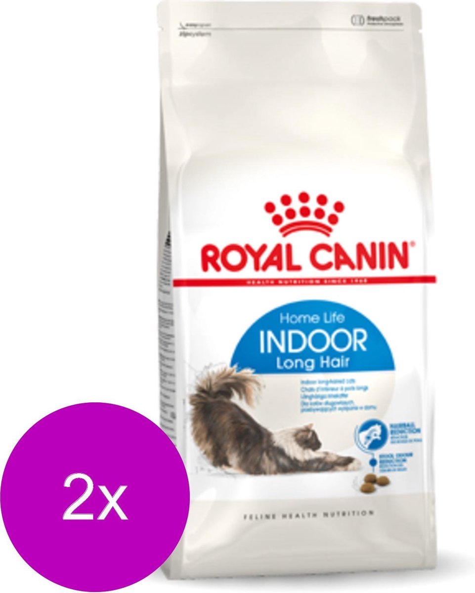 Royal Canin Royal Canin Indoor Long Hair - Kattenvoer - 2 x 10 kg