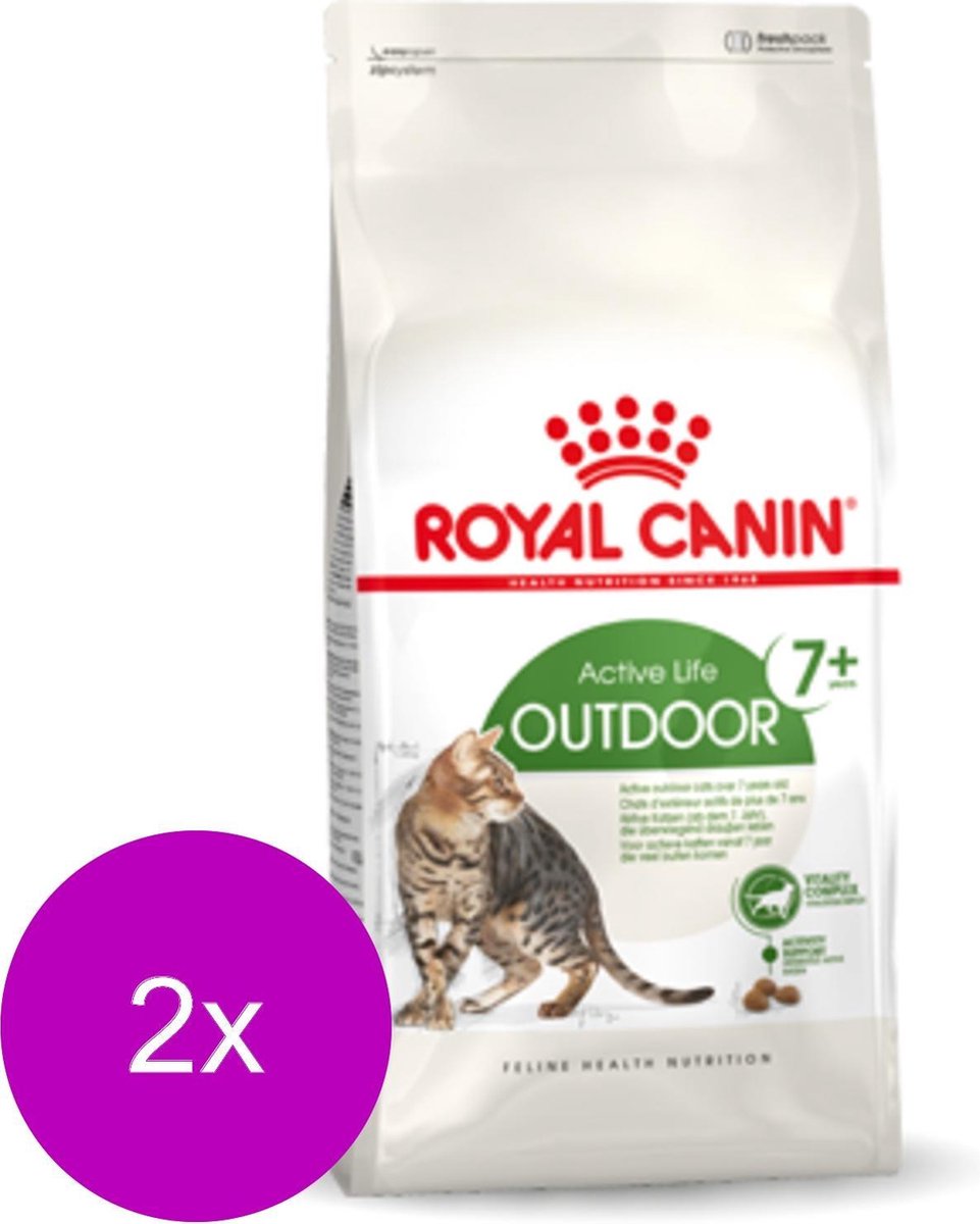 Royal Canin Outdoor 7+ - Kattenvoer - 2 x 10 kg