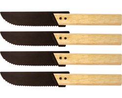 Cookut Eve Steakmessen - 4 Stuks - Zwart