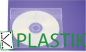 Zelfklevende PP CD-etuis met klep - 100 Stuks