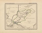 Historische kaart, plattegrond van gemeente Nieuwendam in Noord Holland uit 1867 door Kuyper van Kaartcadeau.com
