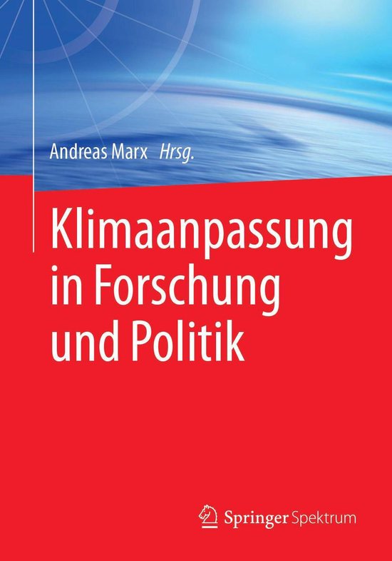 Klimaanpassung in Forschung und Politik - cover