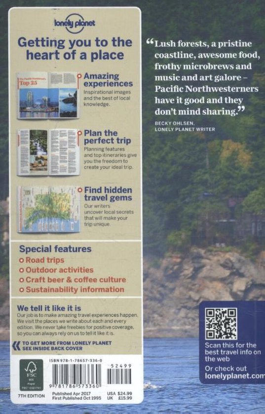 Bol Com Lonely Planet Washington Oregon The Pacific Northwest Becky Ohlsen 9781786573360