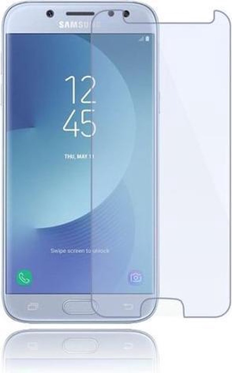 Tempered bescherm glass / Glazen screenprotector Geschikt voor Samsung Galaxy J7 Pro