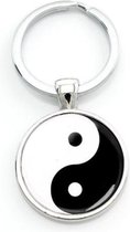 Sleutelhanger | Yin Yang | zwart-wit