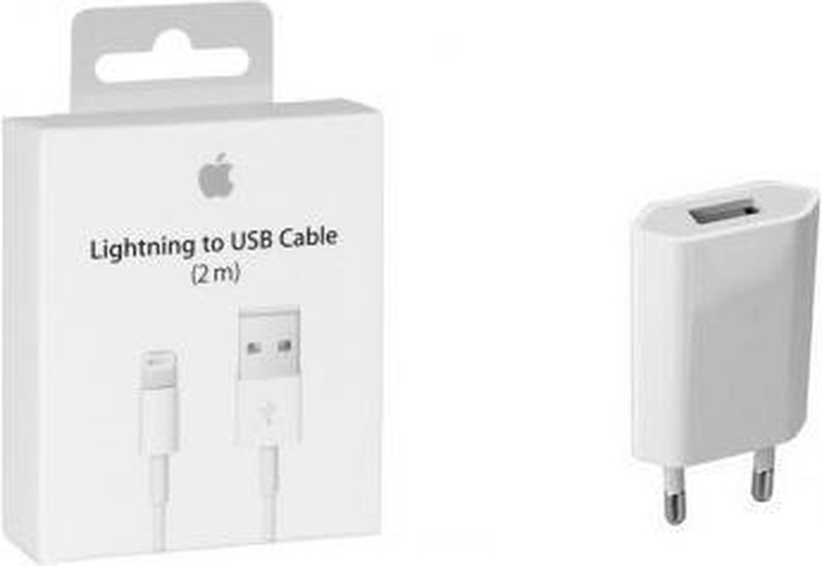 2 Meter oplader - Originele Apple Lightning Data kabel - iPhone, iPad, iPod  | bol.com