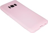 Siliconen hoesje roze Geschikt voor Samsung Galaxy S8 Plus