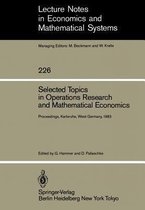 Selected Topics in Operations Research and Mathematical Economics
