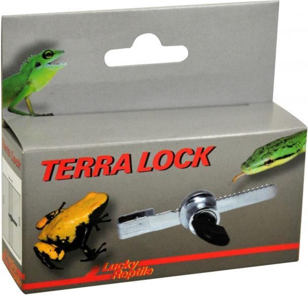 Lucky reptile Terra Lock terrariumslot voor glazen schuifdeuren 2,5-8 cm overlap tot 6 mm glas