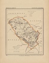 Historische kaart, plattegrond van gemeente Grathem in Limburg uit 1867 door Kuyper van Kaartcadeau.com