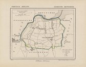 Historische kaart, plattegrond van gemeente Nieuwerkerk in Zeeland uit 1867 door Kuyper van Kaartcadeau.com
