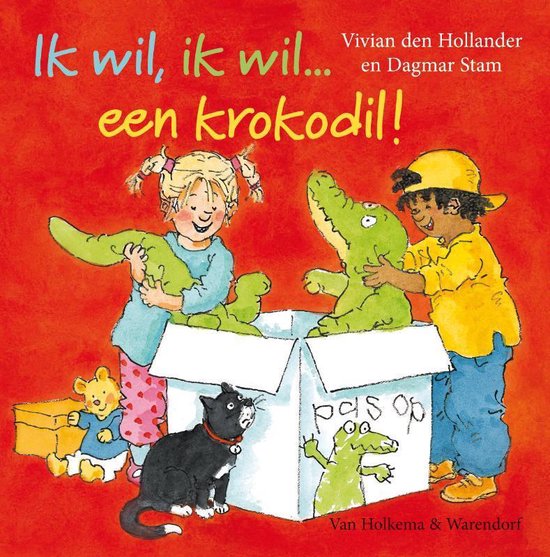 Cover van het boek 'Ik wil, ik wil een krokodil !'