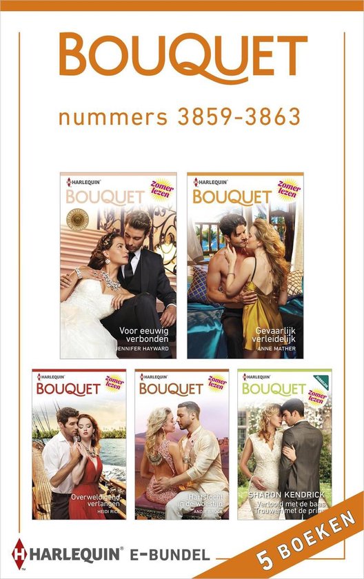 BOUQUET e-bundel nummers 3859-3863 met 5 romantische boeken.