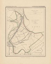 Historische kaart, plattegrond van gemeente Westdorpe in Zeeland uit 1867 door Kuyper van Kaartcadeau.com