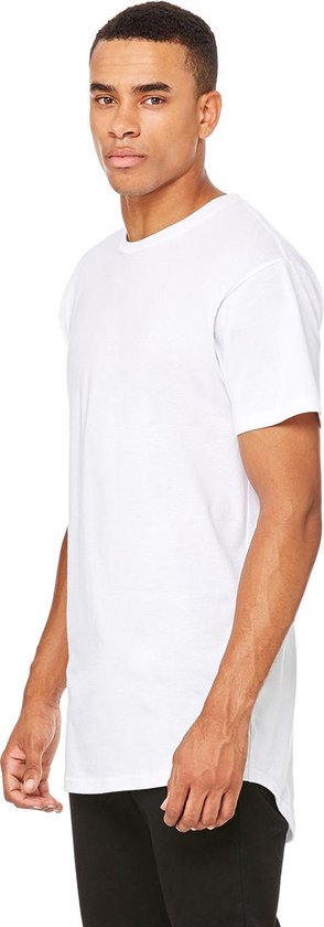 T-shirt long BELLA + CANVAS Homme Wit Taille XXL