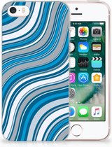 iPhone SE | 5S TPU Hoesje Design Waves Blue