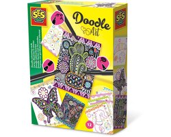 SES - Doodle inkleurkaarten