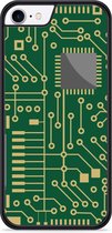 iPhone 8 Hardcase hoesje Microcircuit - Designed by Cazy