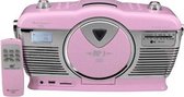 Soundmaster RCD1350PI - Retro radio/CD-speler met USB, roze