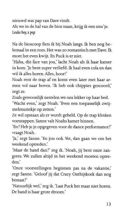 Pagina met tekst, paginanummer 13.