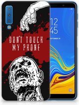 TPU siliconen Hoesje Samsung Galaxy A7 (2018) Design Zombie Blood