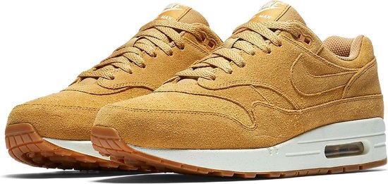 Nike Air Max 1 Premium Sneakers - Maat 38.5 - Mannen - licht bruin | bol.com