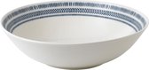 R. Doulton Ellen Degeneres cobalt blue chevron slakom 29cm