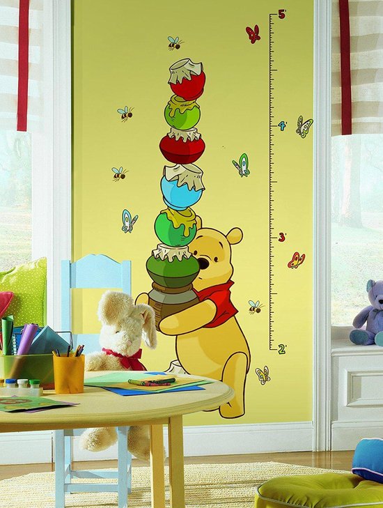 RoomMates Disney Winnie The Pooh Groeimeter - Muurstickers - Multi | bol