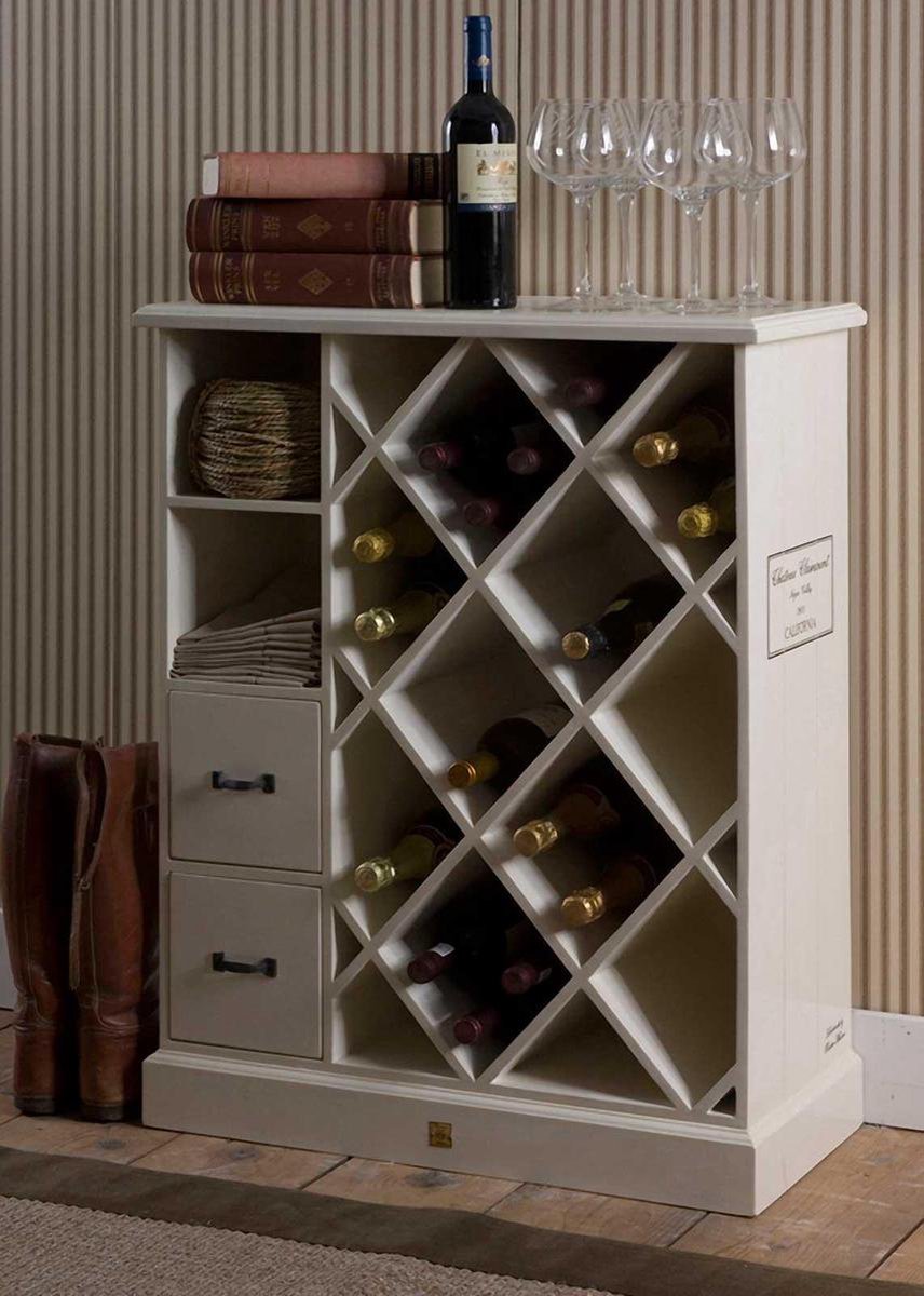 Rivièra Maison Château Clairemont Wine Cabinet - - Wit | bol.com