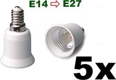 5 Stuks - E14 naar E27 Fitting Omvormer