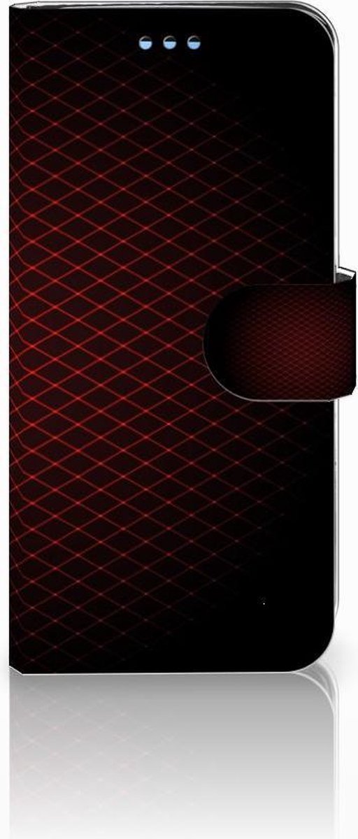 Book Case voor Samsung Galaxy S9 Telefoon Hoesje Geruit Rood