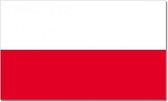 Vlag Polen 90 x 150 cm feestartikelen - Polen landen thema supporter/fan decoratie artikelen