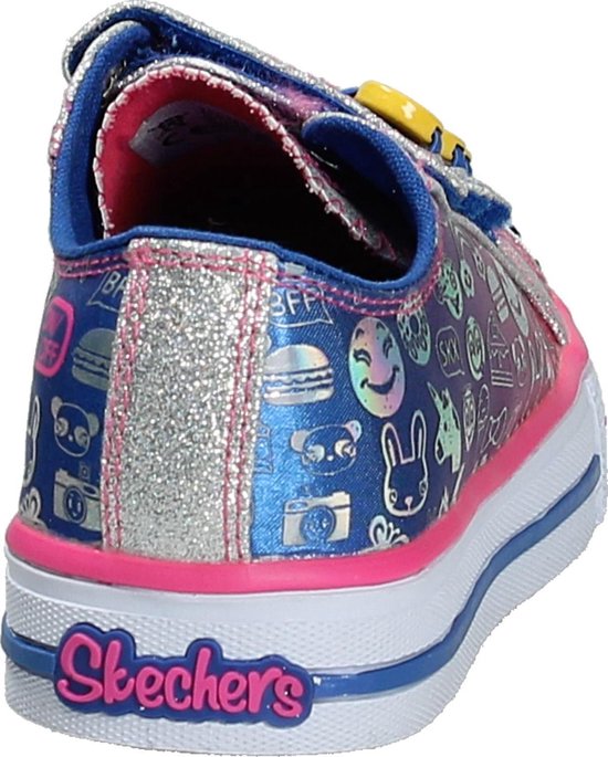 Skechers - 10704 - Sneaker laag sportief - Meisjes - Maat 29 - Multi - BLNP  | Bestel nu!