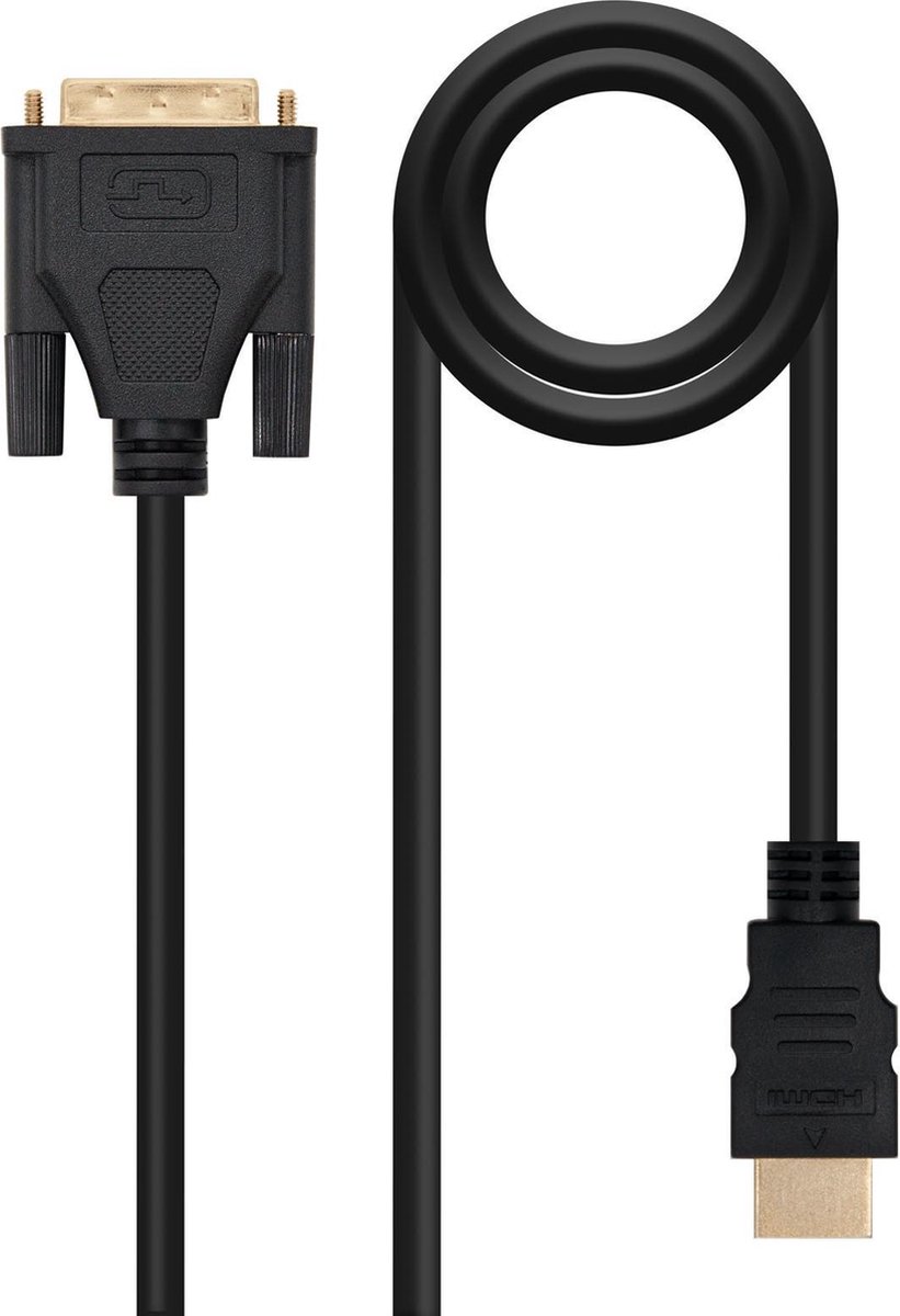 HDMI to DVI Cable NANOCABLE CABLE DVI A HDMI DVI18+1/M-HDMI A/M 1.8 M 1,8 m