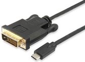 Equip 133468, 1,8 m, USB Type-C, DVI-D, Mâle, Mâle, Droit