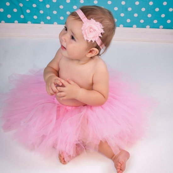 Belachelijk herwinnen instructeur Prinses roze tutu en haarband voor baby newborn fotoshoot | bol.com